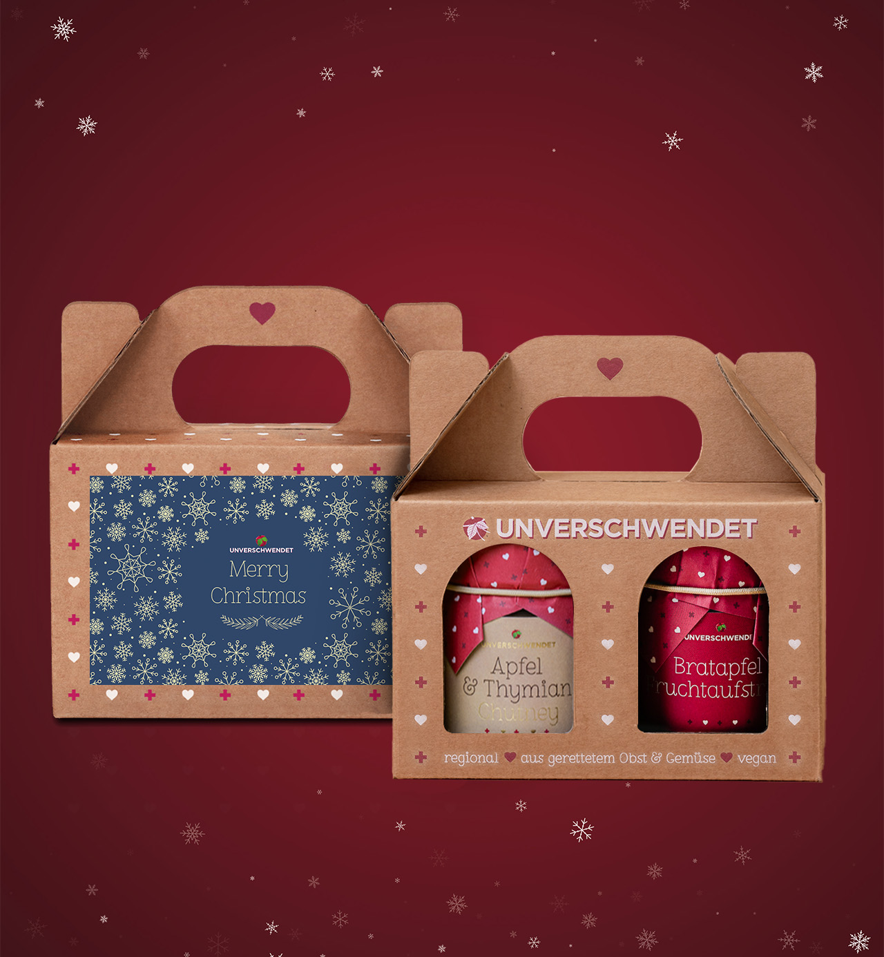 Weihnachtsduett Apfel blau-gold Weihnachtsduett Apfel blau-gold