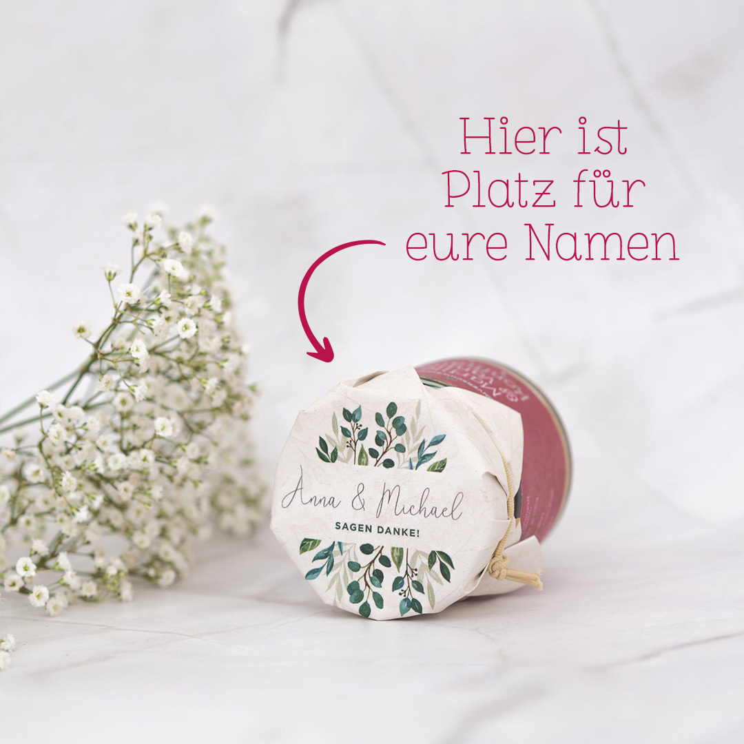 Feine Himbeere Fruchtaufstrich Hochzeit Danke Feine Himbeere Fruchtaufstrich Hochzeit Danke