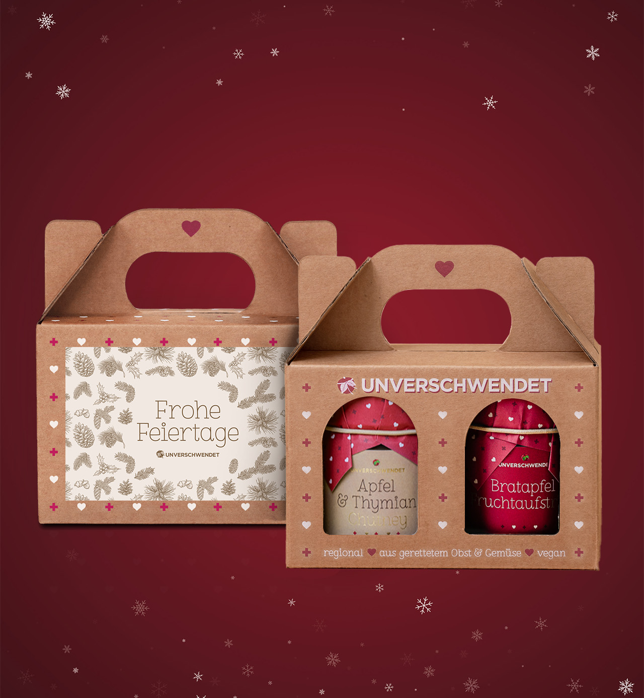 Weihnachtsduett Apfel Tannenzapfen
