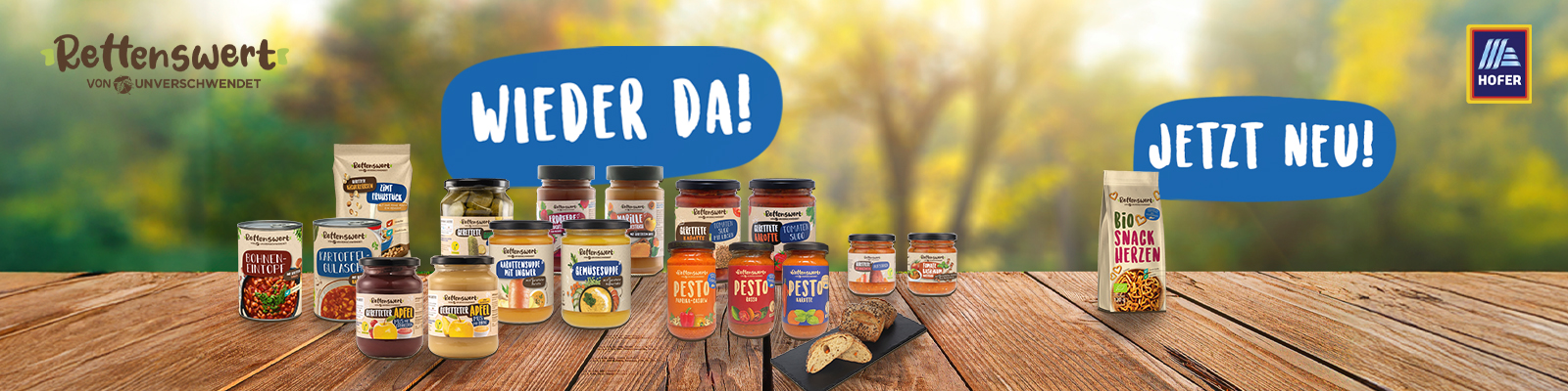 RETTENSWERT-Klassiker & neue Lieblingssnacks