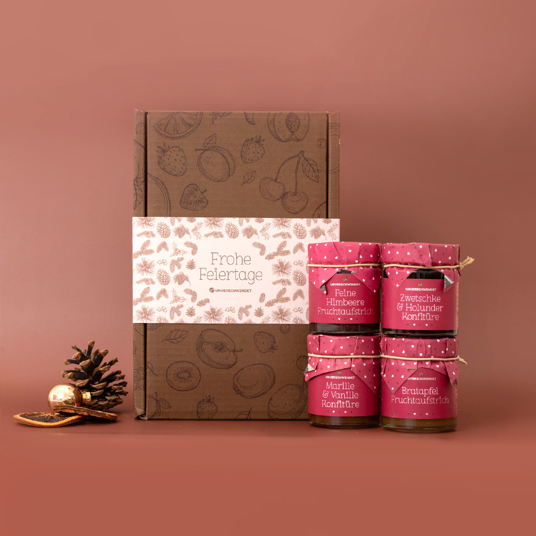 Geschenkkarton Fruchtige Festtage Geschenkkarton Fruchtige Festtage