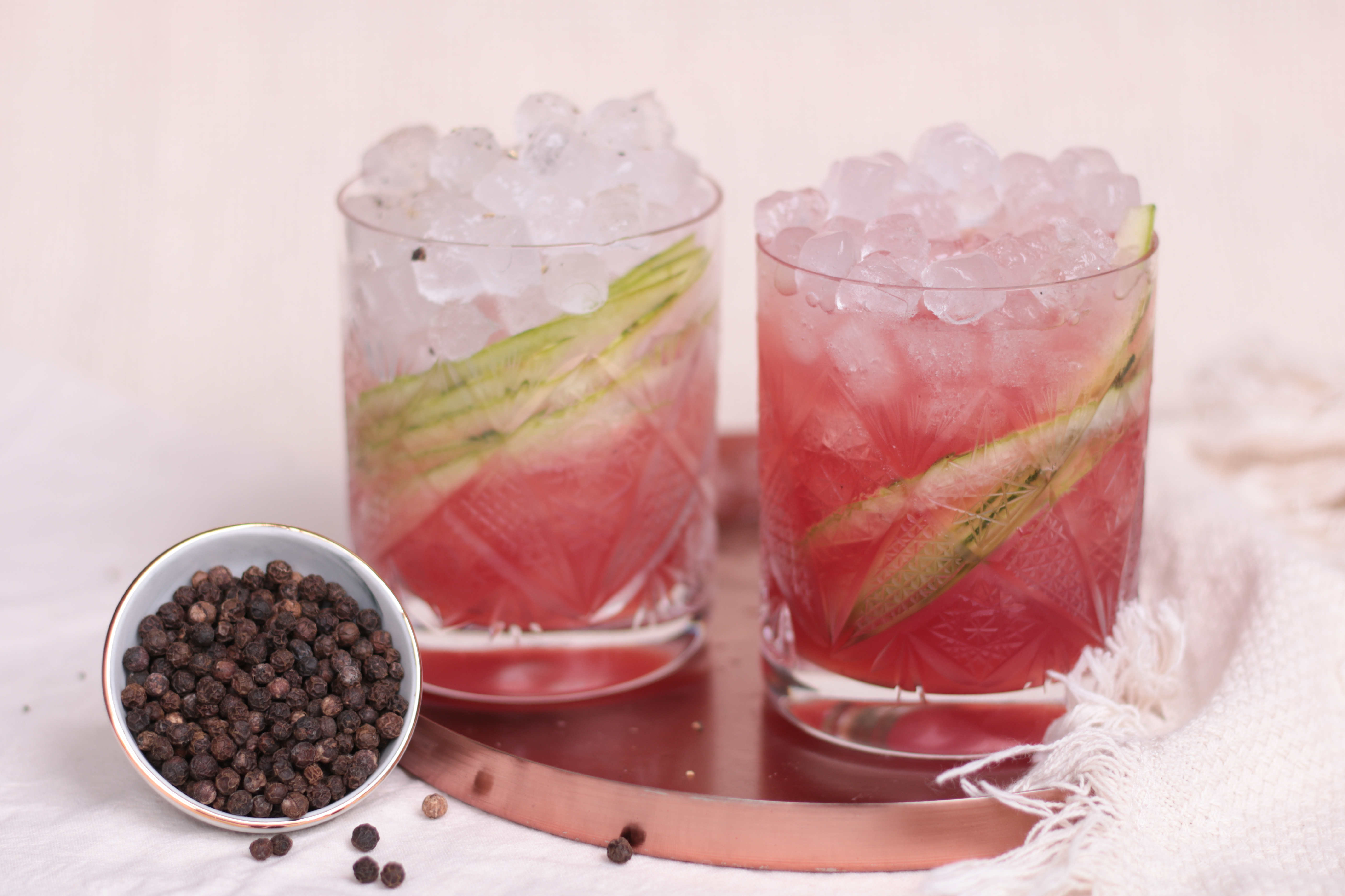 Sommerliches Cocktailrezept: Wassermelonen Gin Fizz
