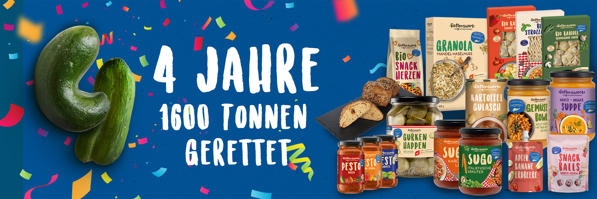 4 Jahre RETTENSWERT: Ein Hoch auf den guten Geschmack & gerettete Lebensmittel!