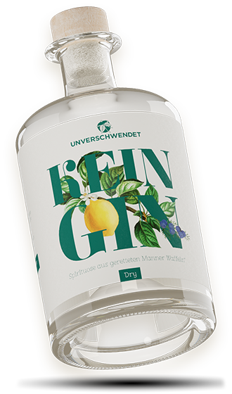 unverschwendet-kein-gin-dry-transparent Unverschwendet Kein Gin Dry Flasche