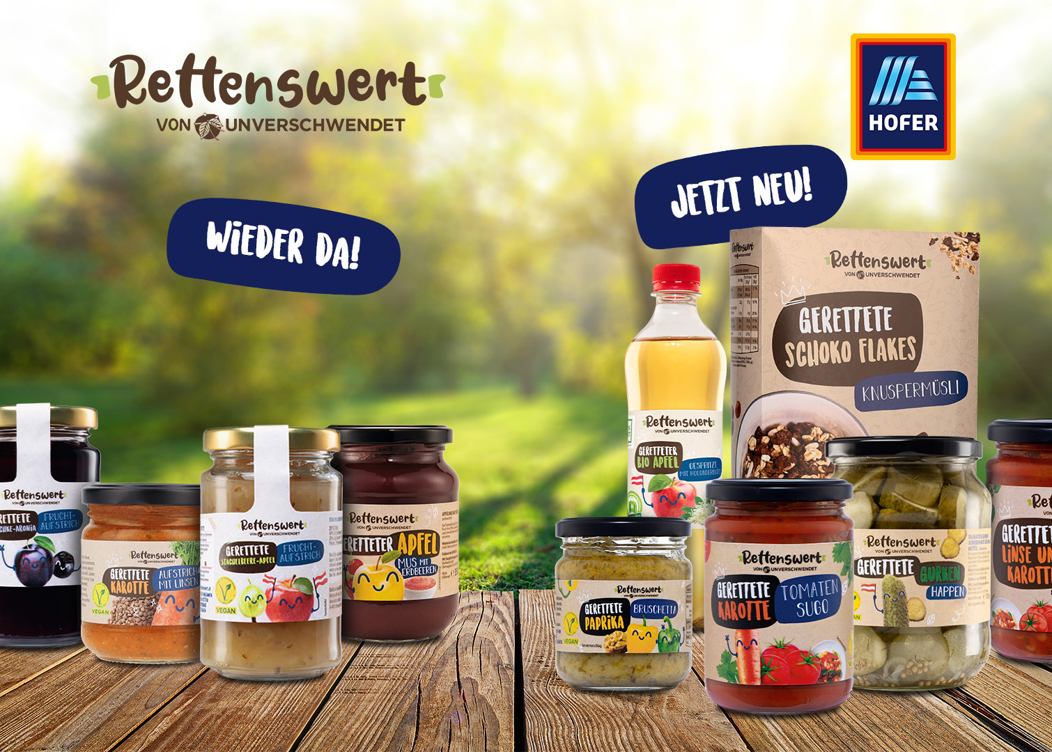 Süßes oder Saures im August? Schokoladiges und sauer Eingelegtes im RETTENSWERT Sortiment